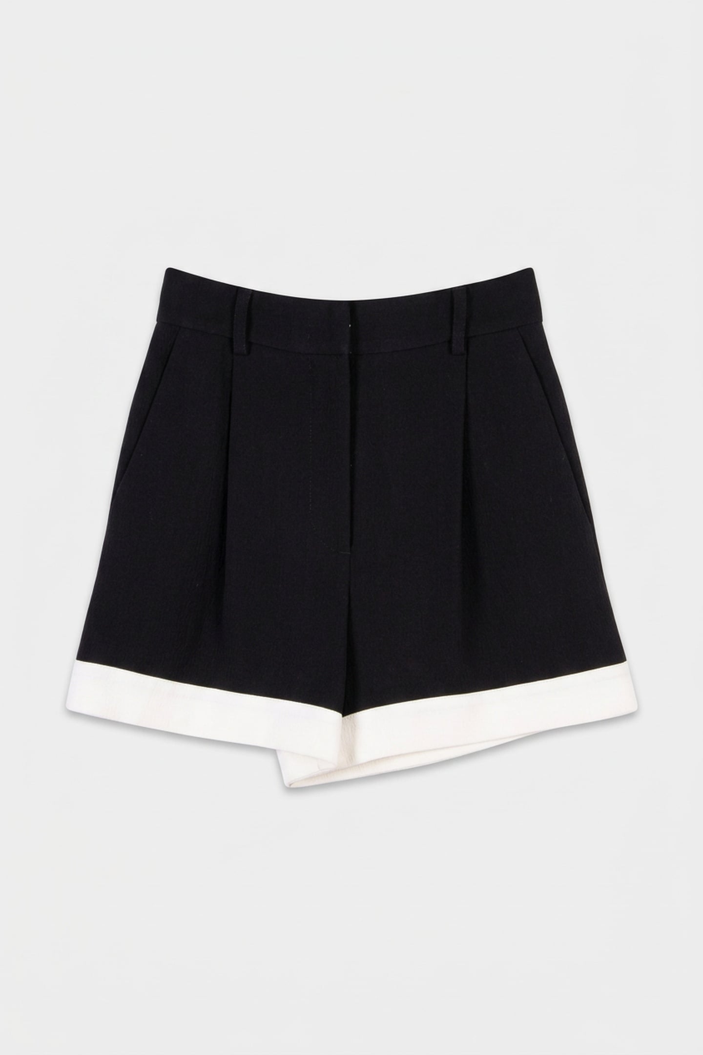 STRETCH CREPE SHORTS BLACK 3