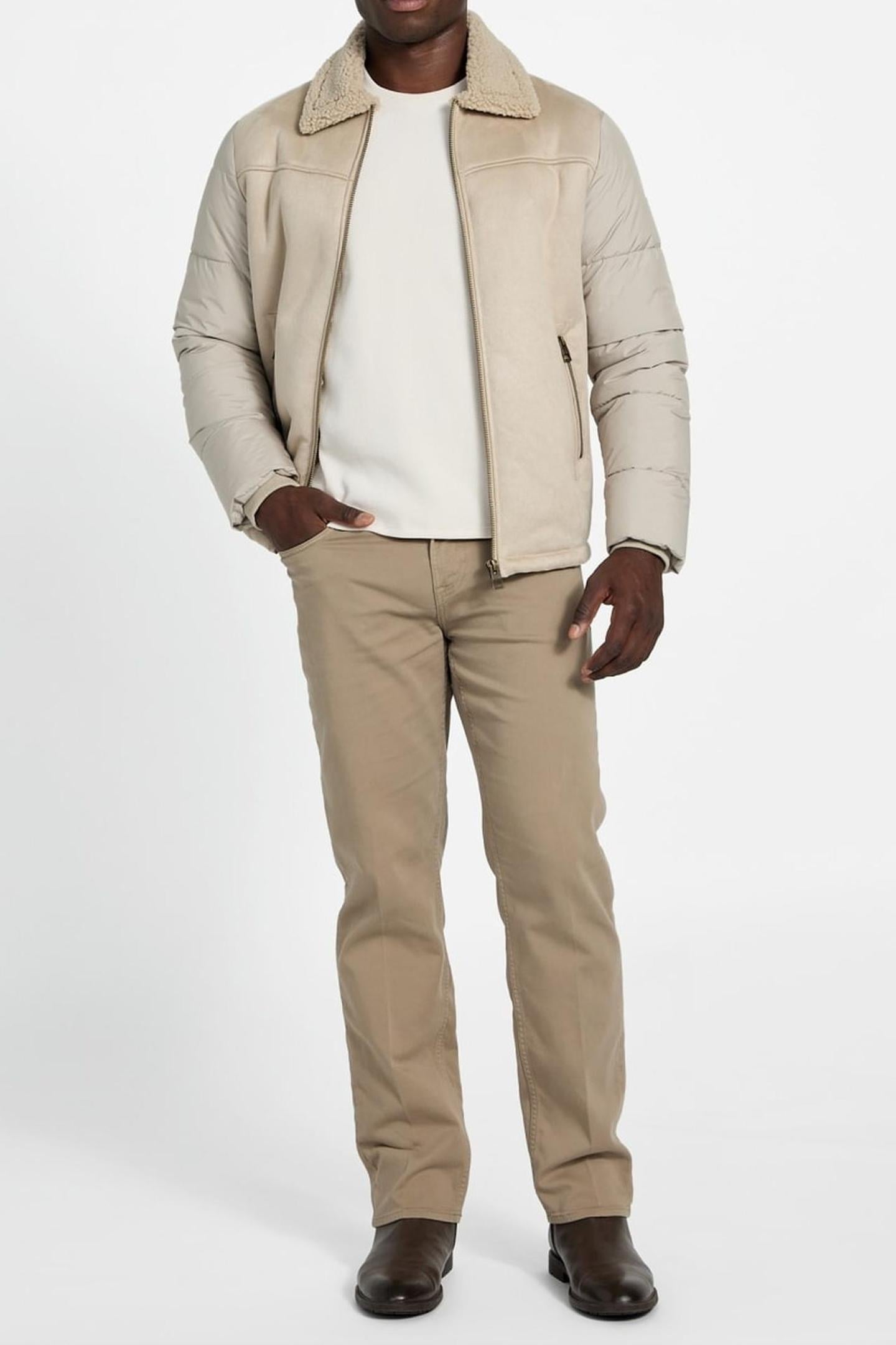SHEARLING PUFFA JACK PASADENA STONE 3