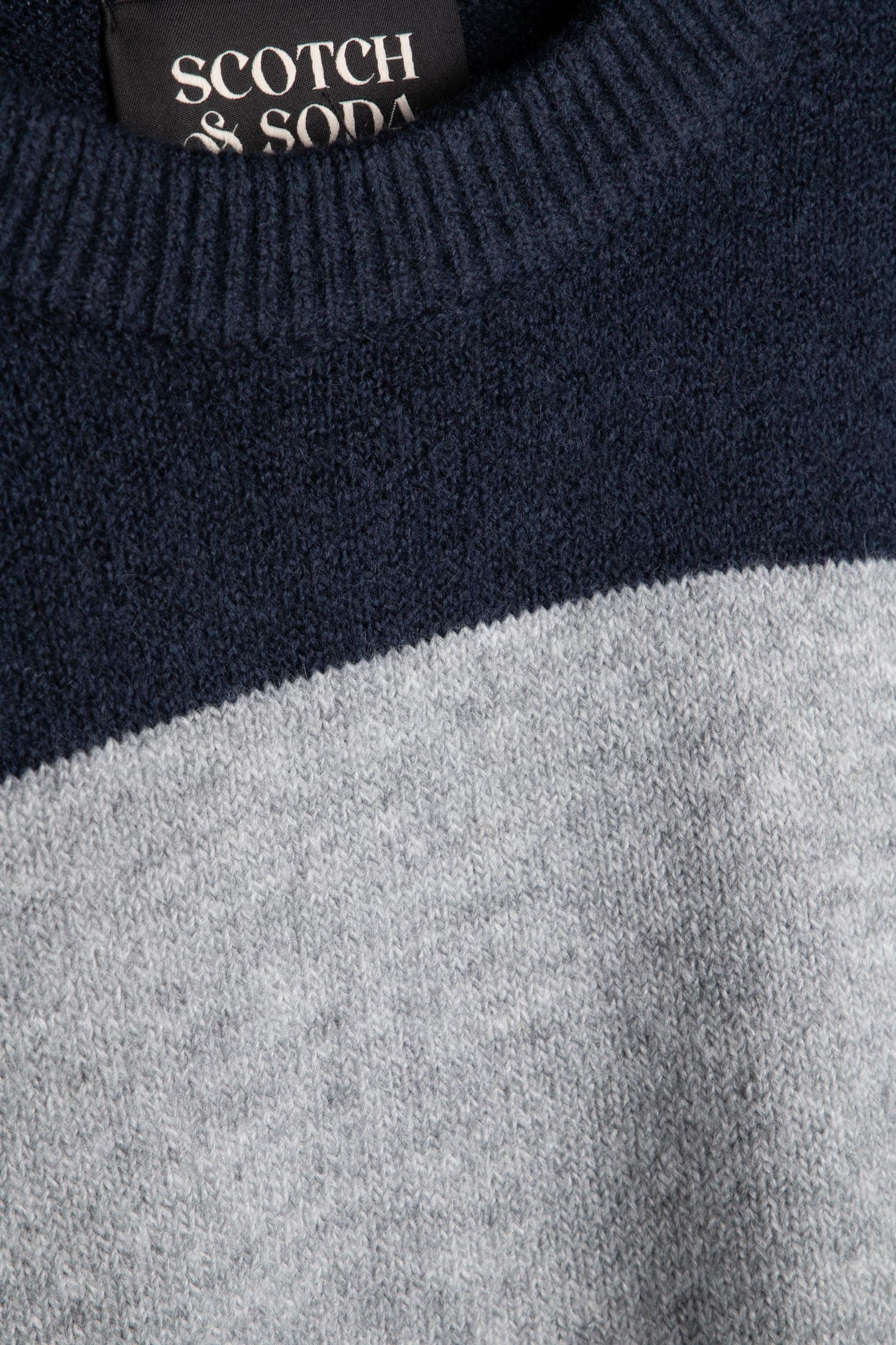 SOFT KNIT CREW NECK STRIPE REGULAR FIT PULLOVER SKY CAPTAIN 4