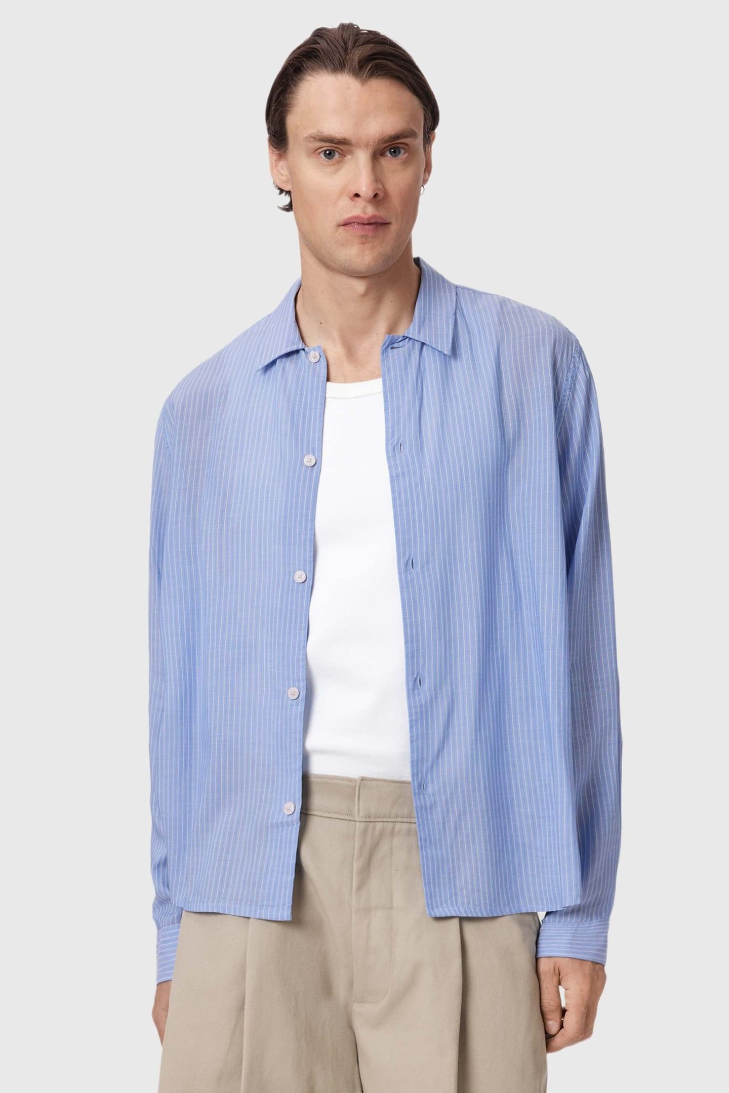 FURROW LS SHIRT AERO BLUE 2