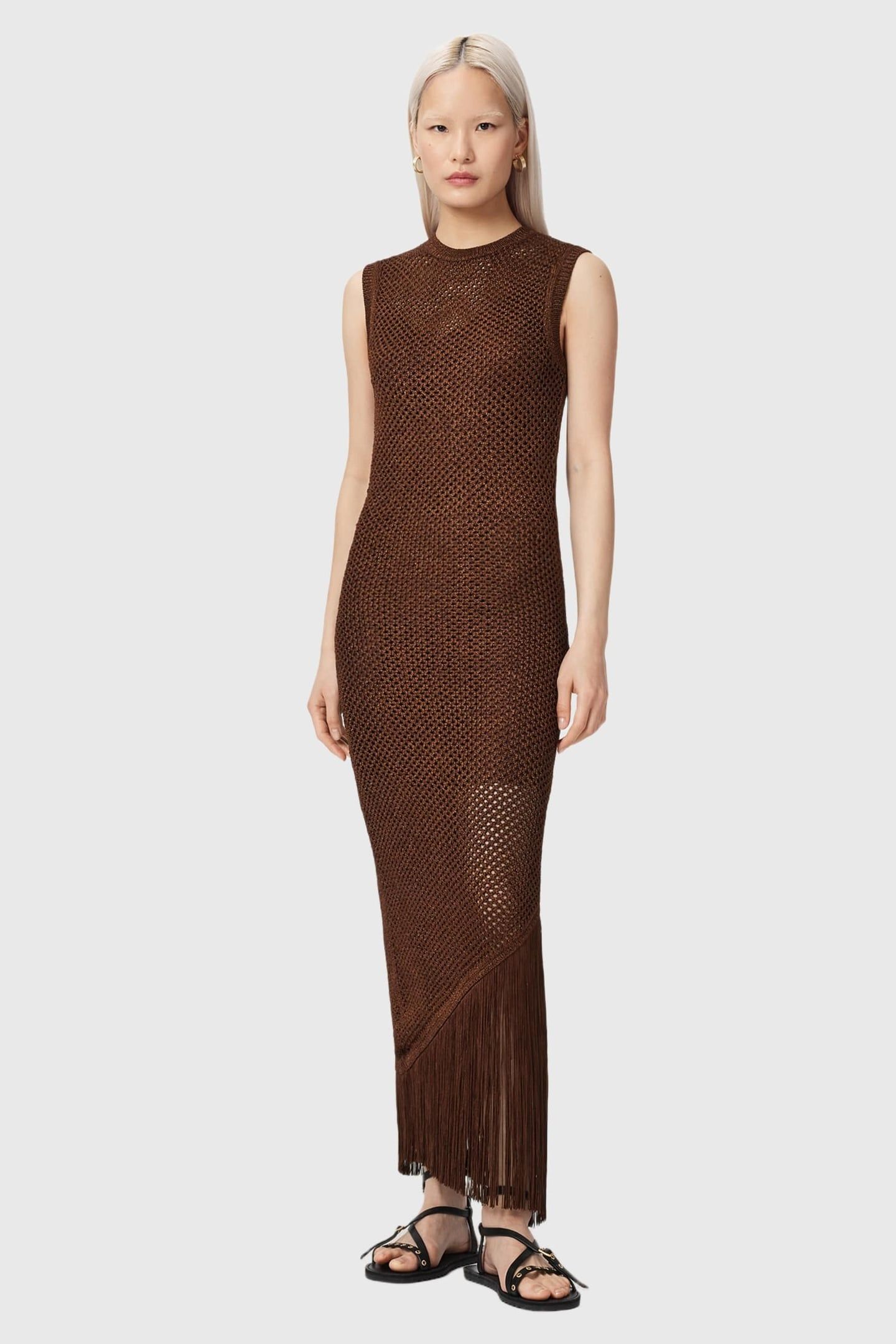 JESSIE SL DRESS BURNT BROWN 2