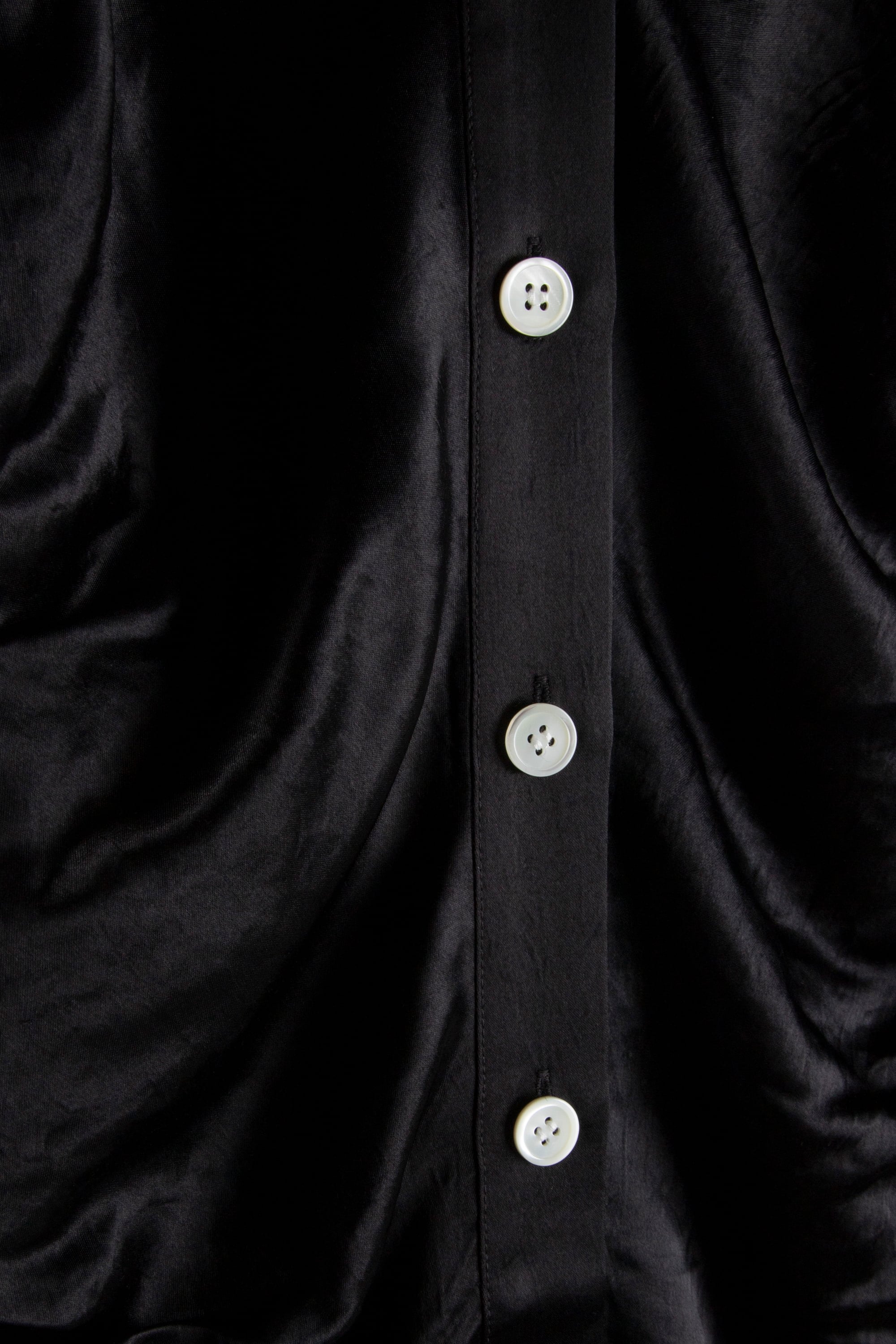 FORTUNE SATIN SHIRTDRESS BLACK 4