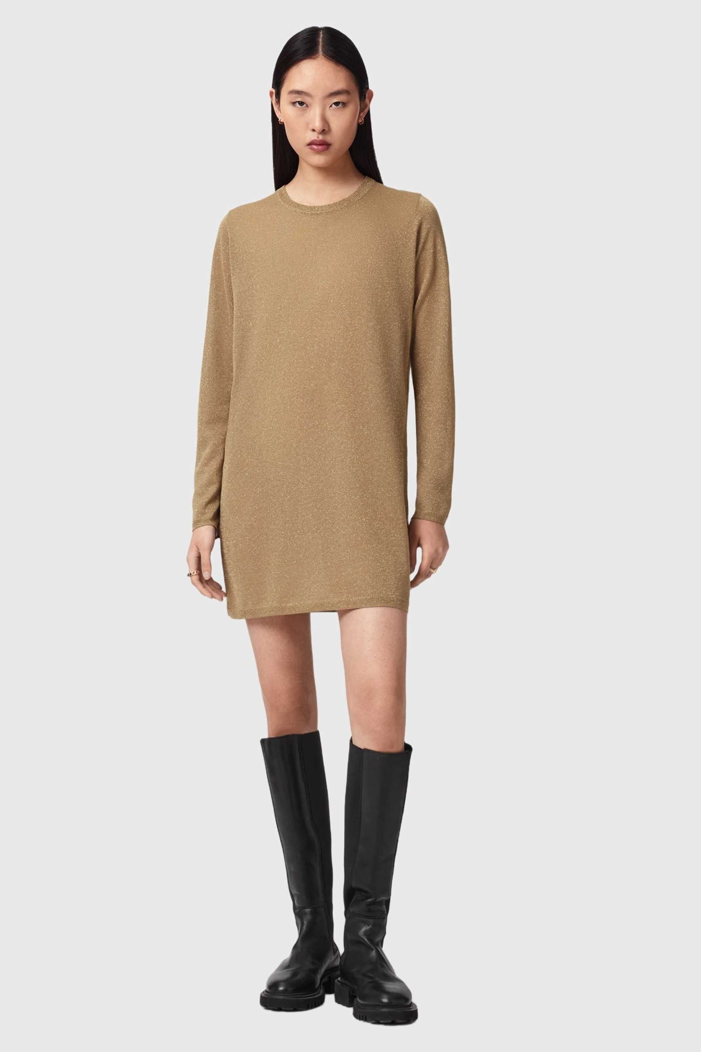 TILLII MINI DRESS GOLD 3