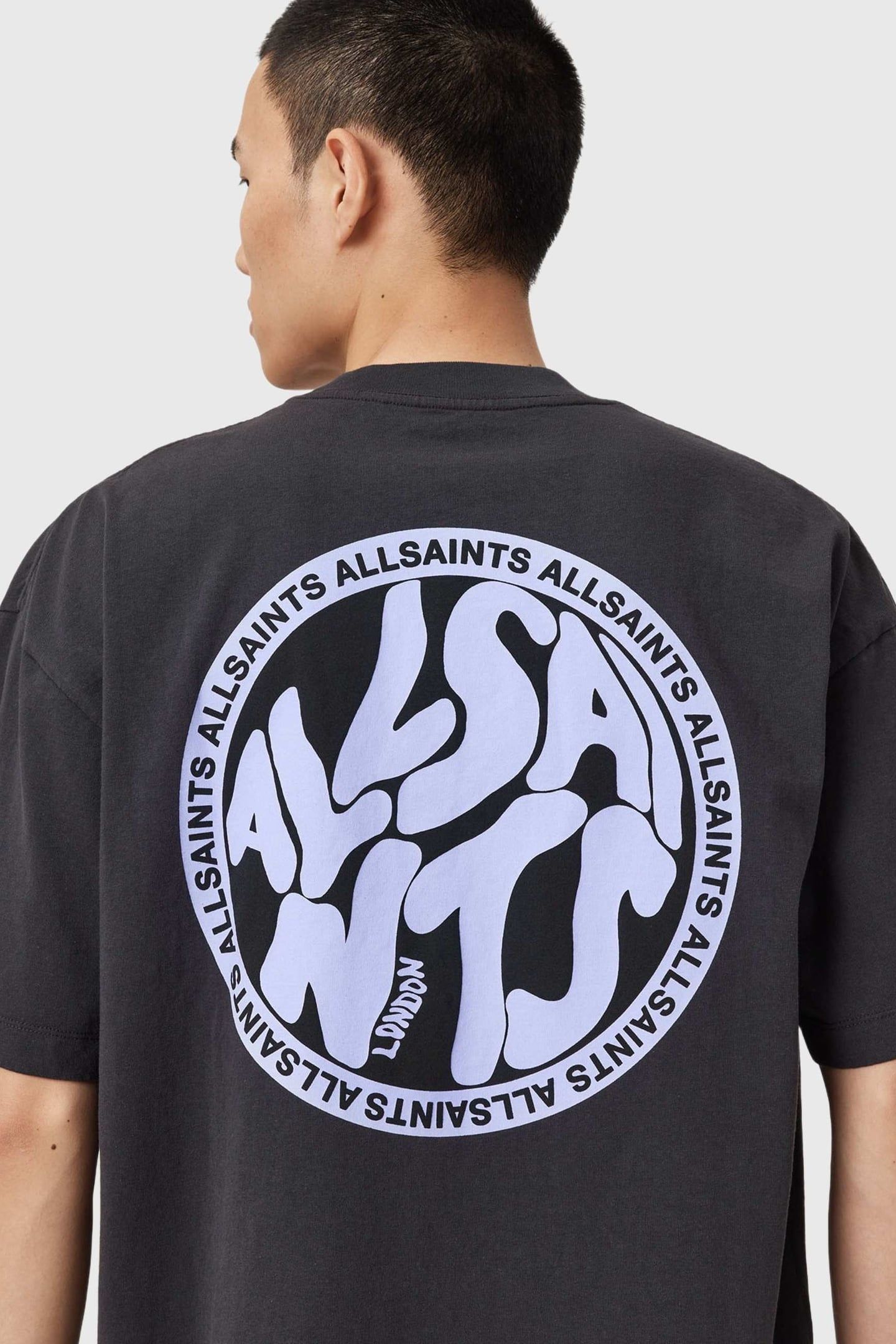 DISTORTION SS CREW WASHED BLACK/BLUE 6
