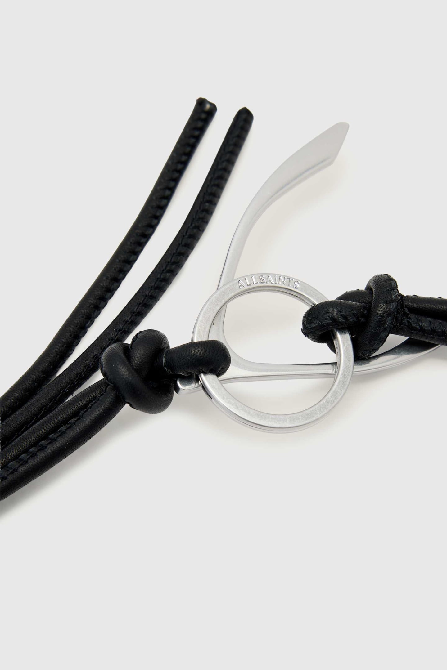 WISHBONE MTL KEYRING BLACK/SILVER 4