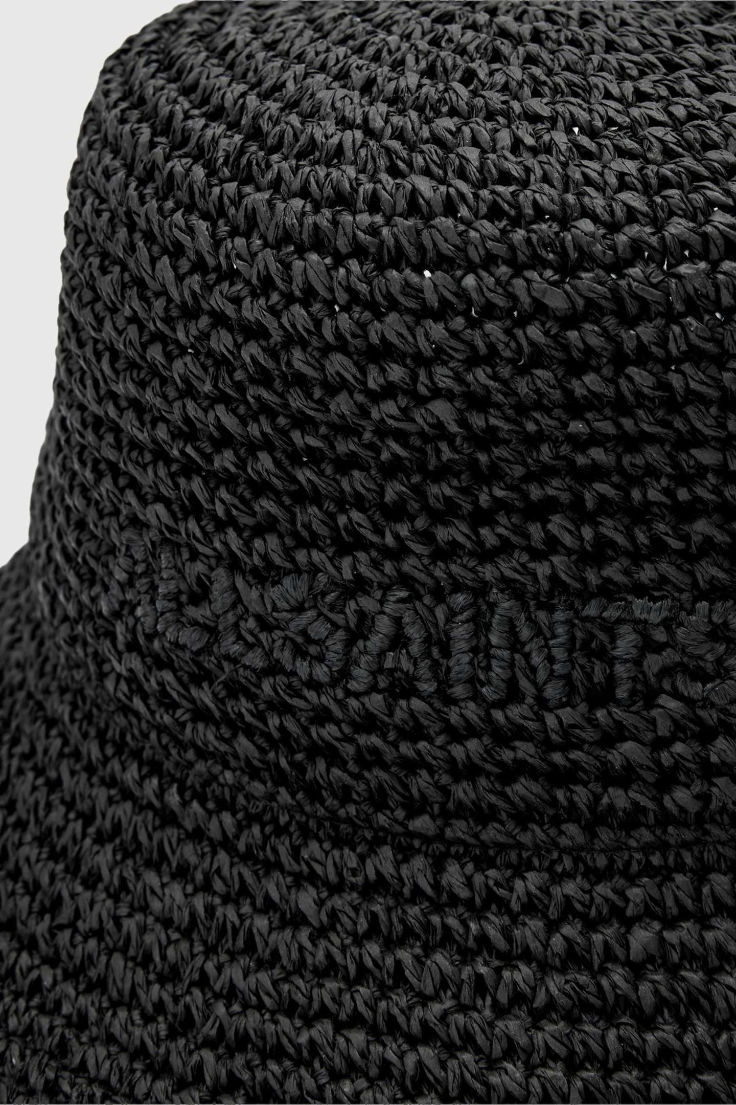 ELI STRAW BUCKET HAT BLACK 5