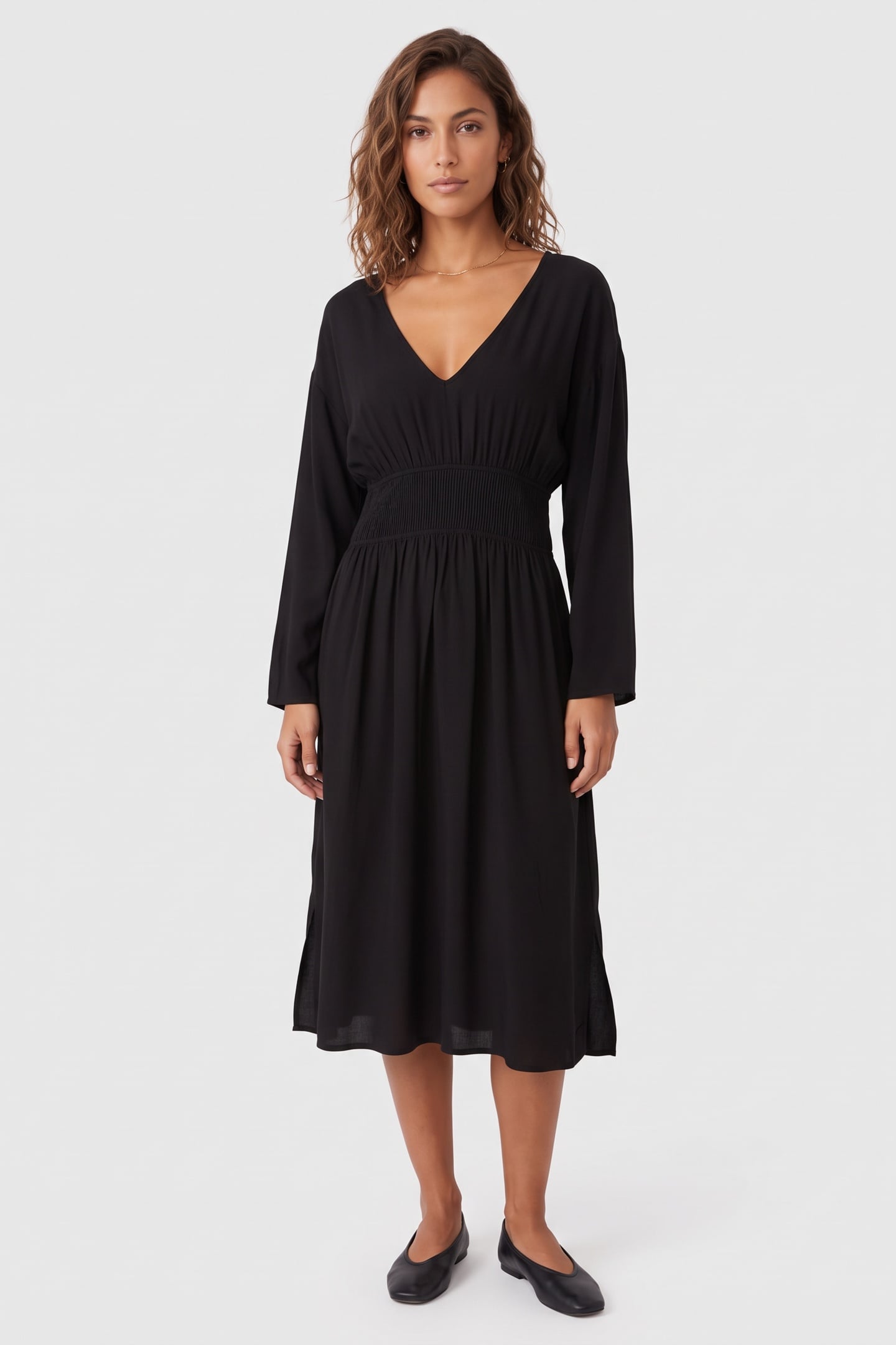 FILIPA SMOCK DRESS BLACK 1