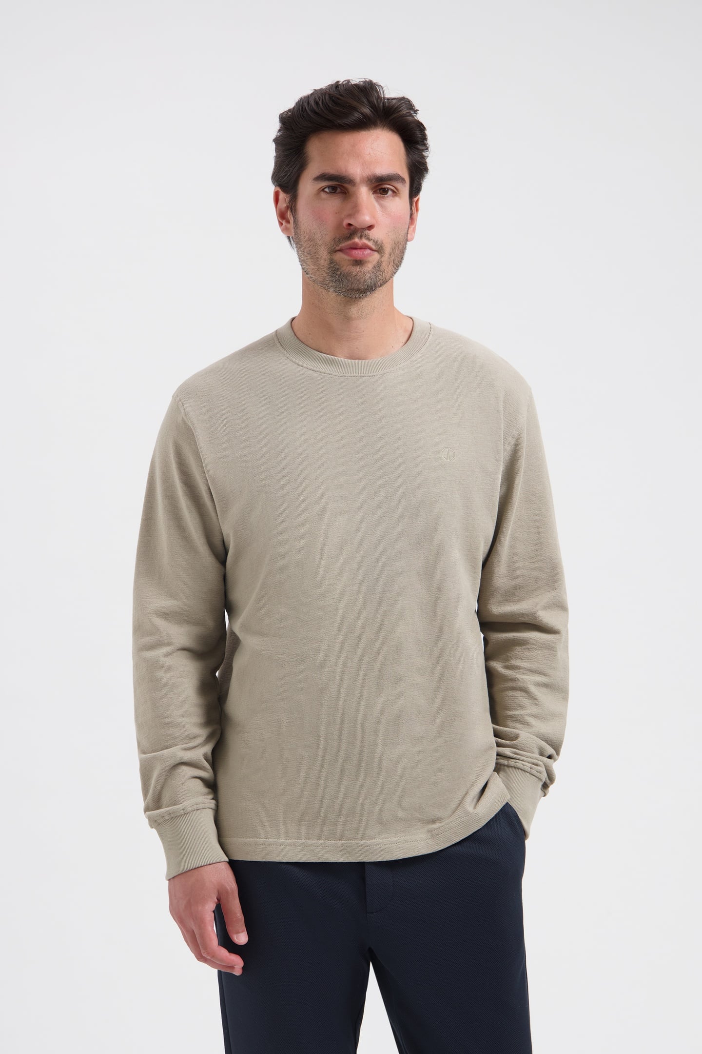 DS_LASSE CREWNECK VINTAGE KHAKI VINTAGE KHAKI 1