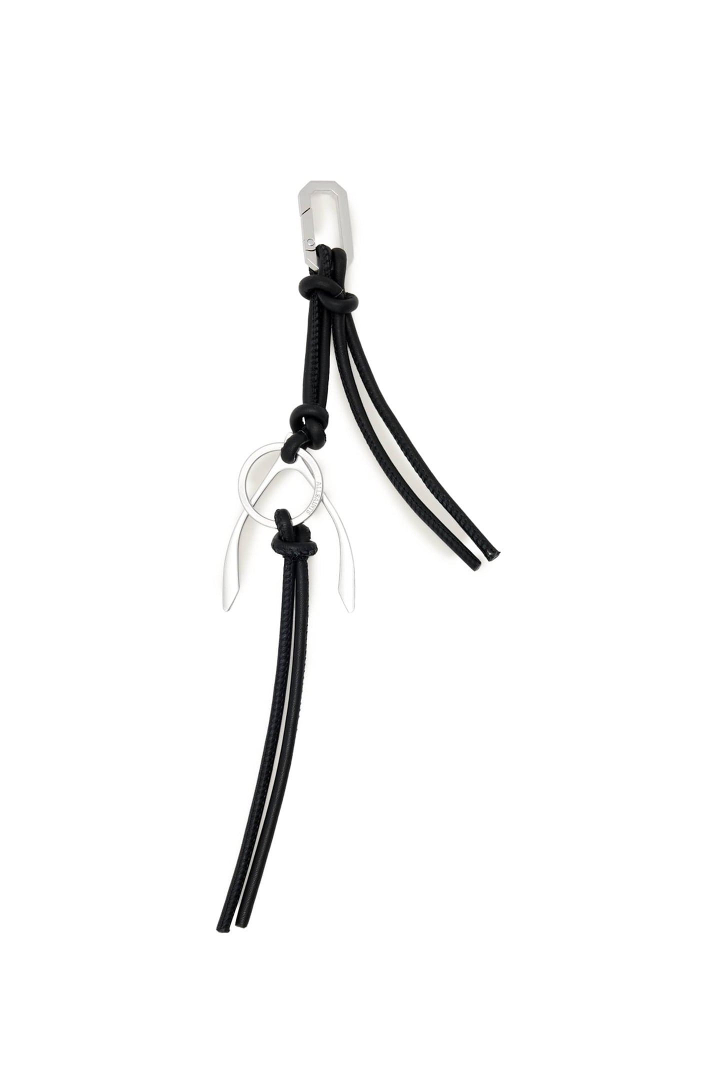 WISHBONE MTL KEYRING BLACK/SILVER 1