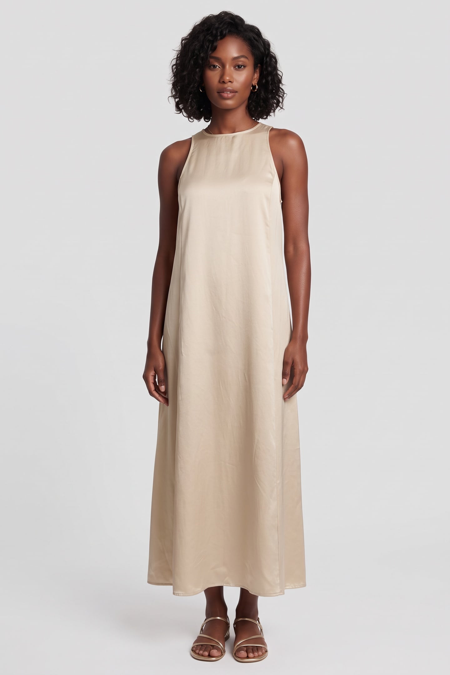 GRANT DRESS BEIGE 1
