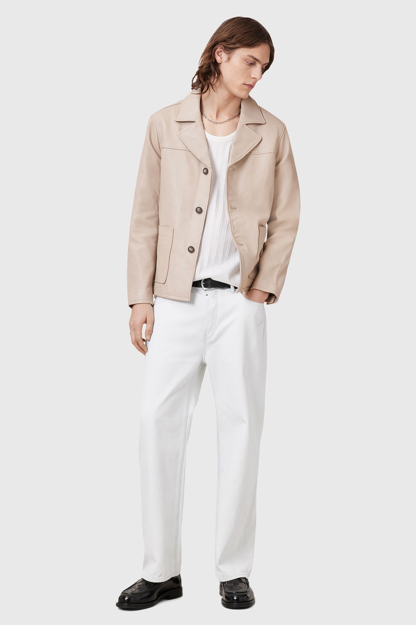 LUCA BLAZER PALE GREY 5