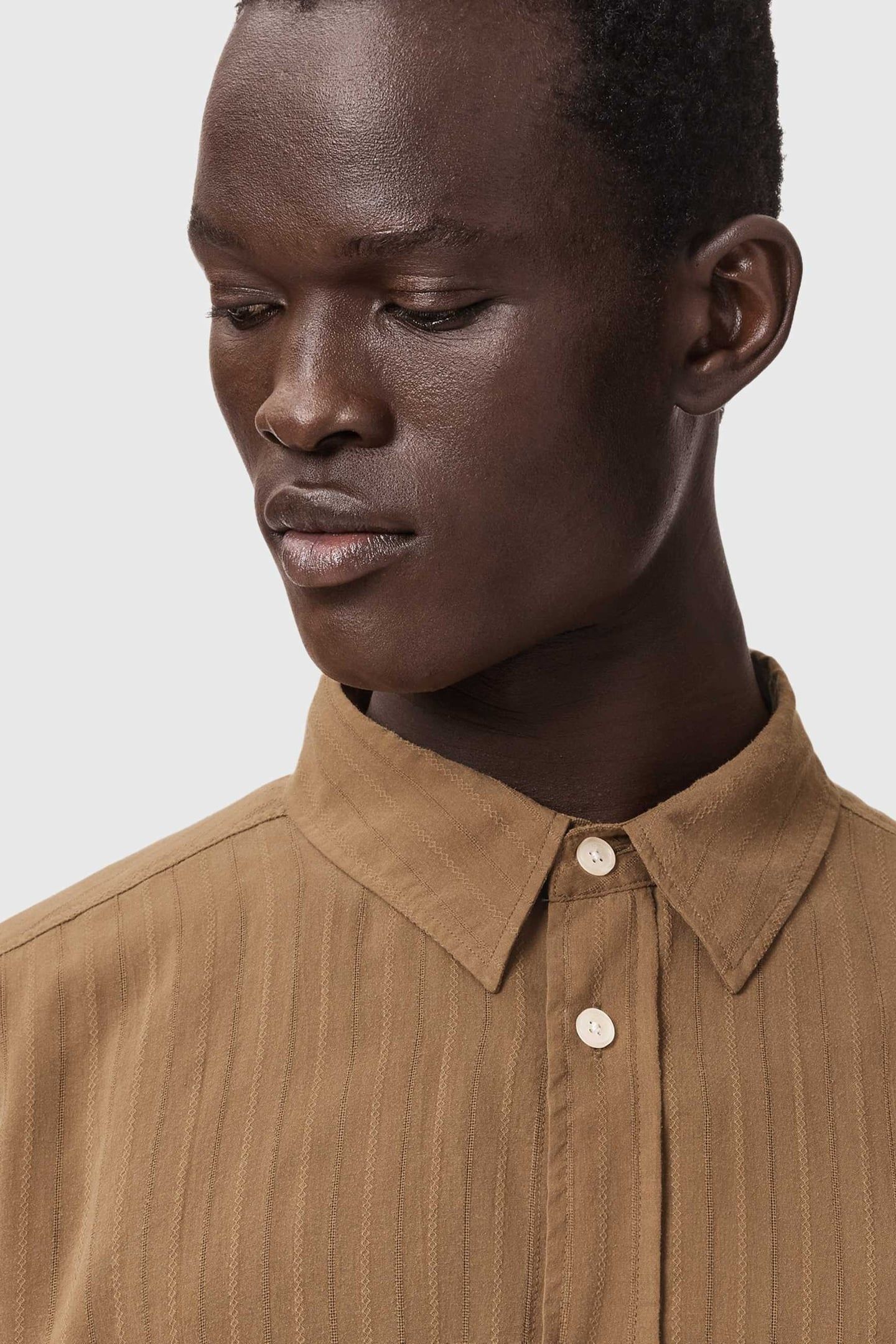 CARLYLE LS SHIRT BORG BROWN 8