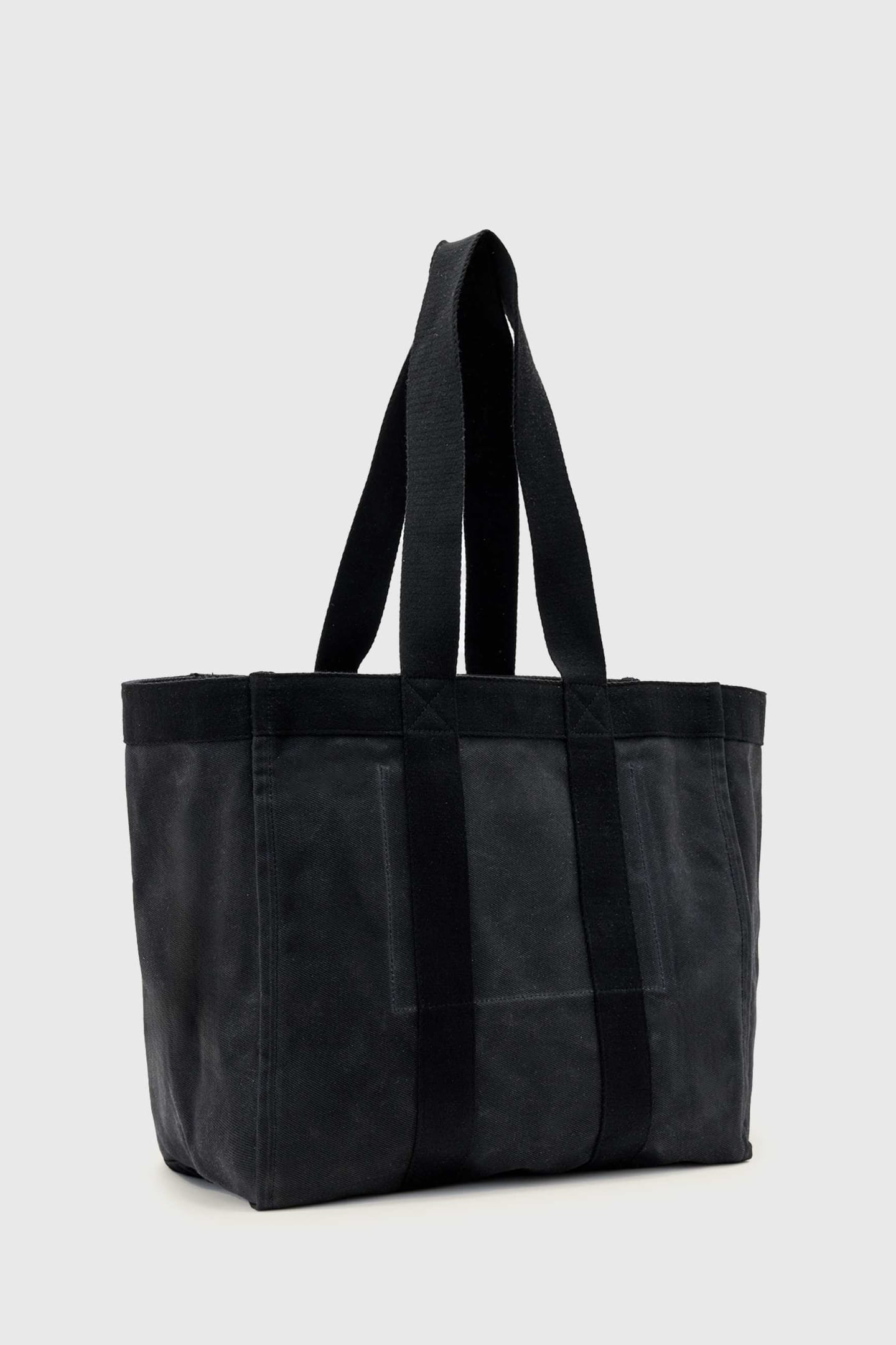 LAYO CANVAS TOTE WASHED BLACK 3