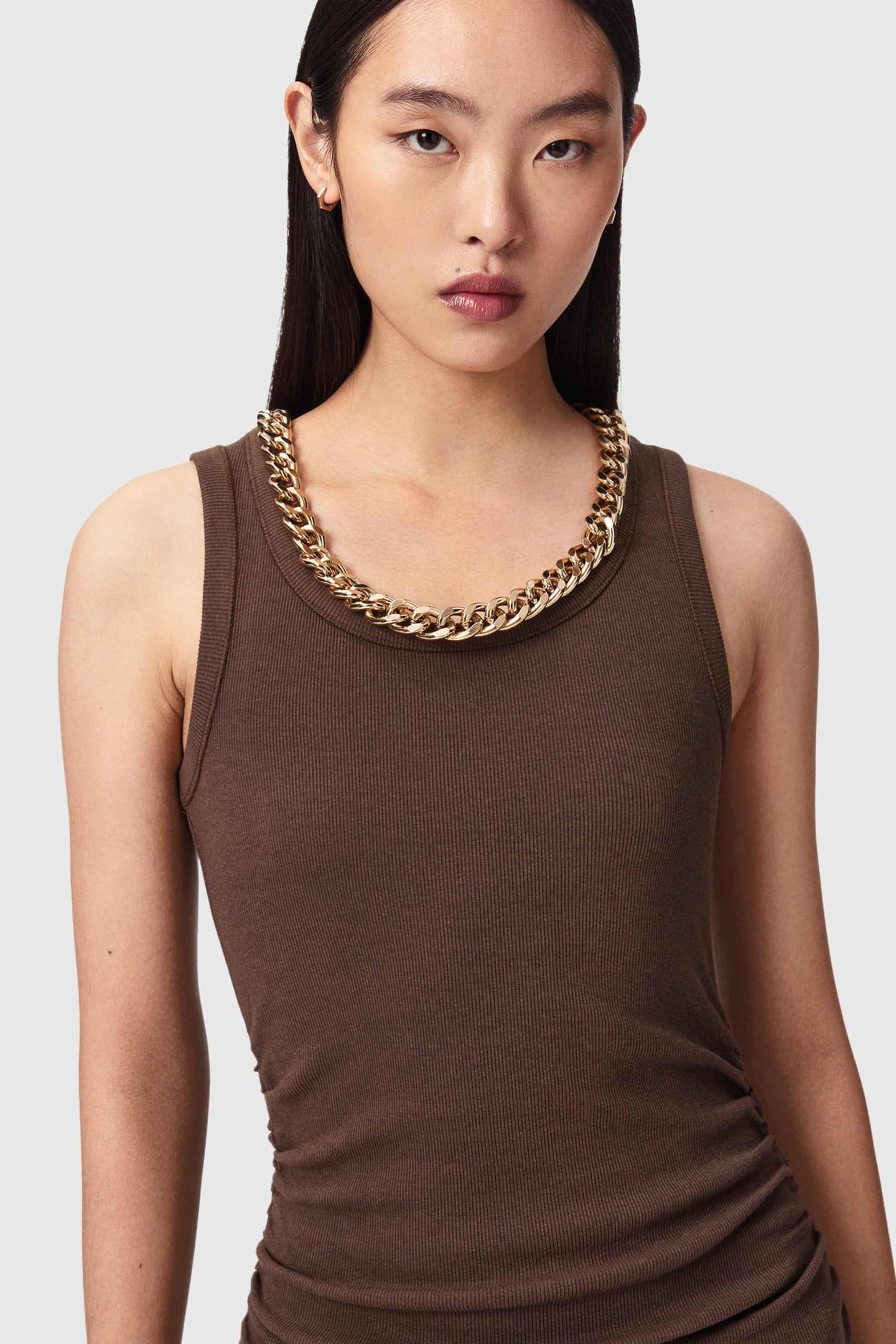 LUCY DRESS BITTER BROWN 6