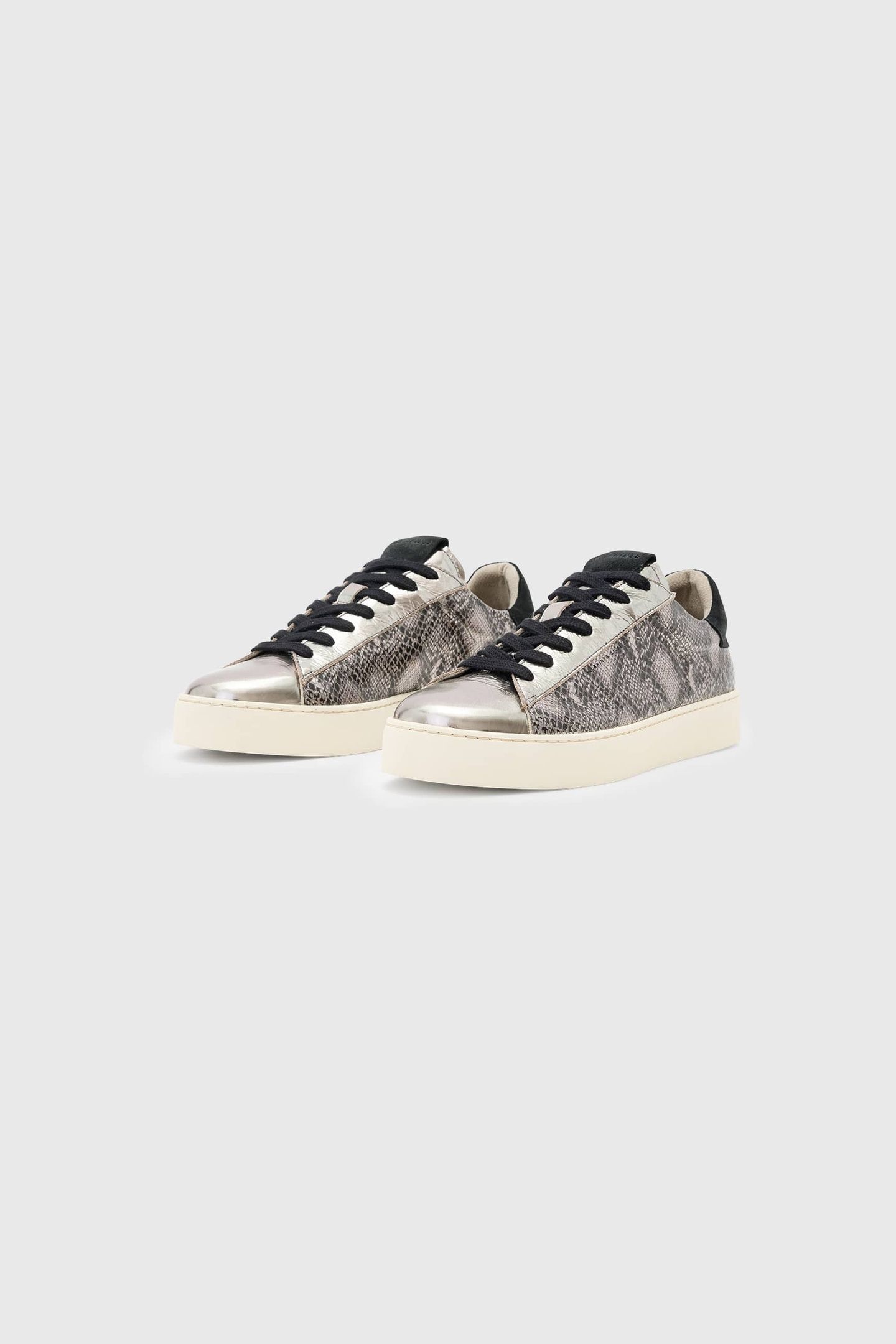 SHANA MET SNEAKER SILVER/BLACK 2