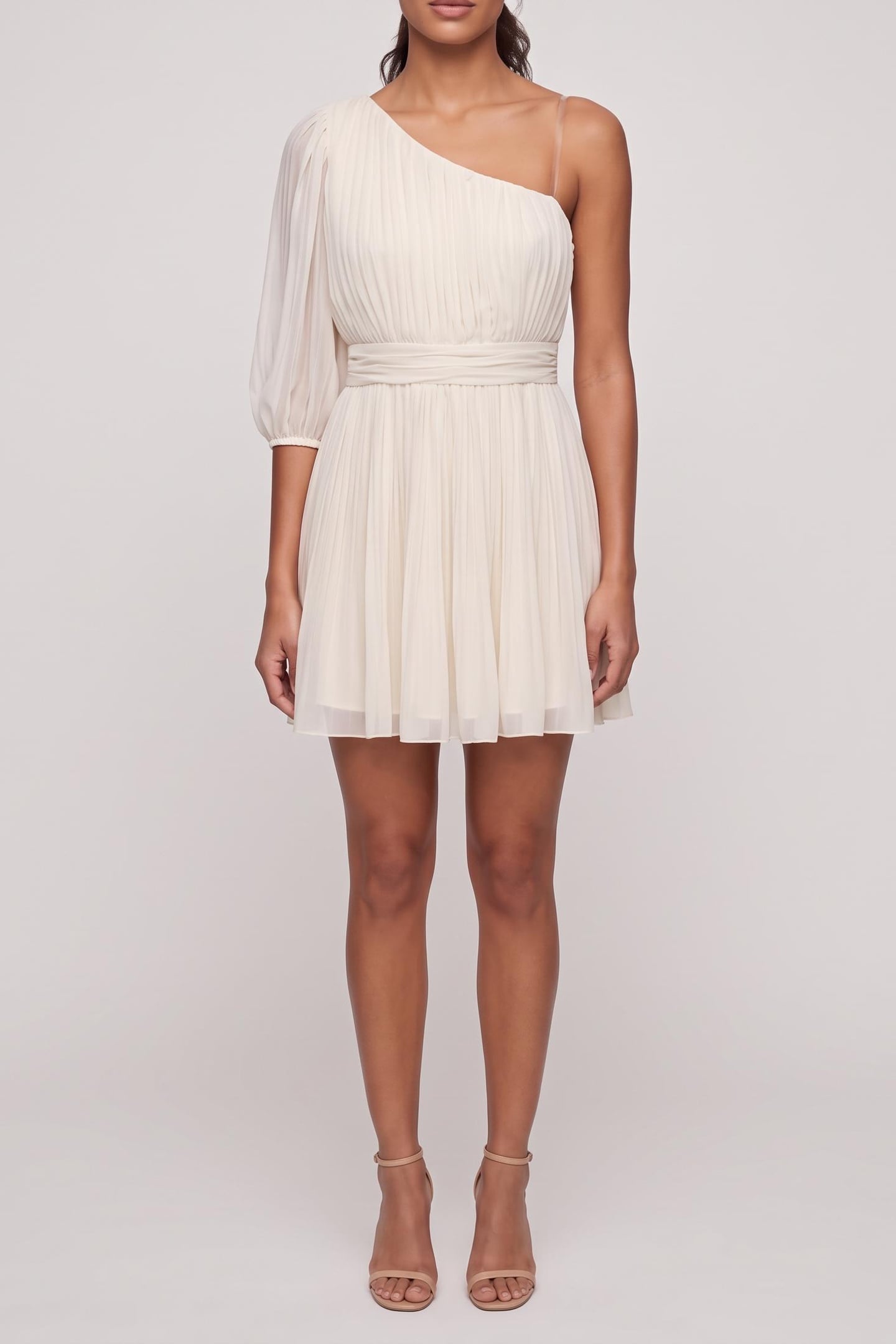 MINI DRESS ECRU 1