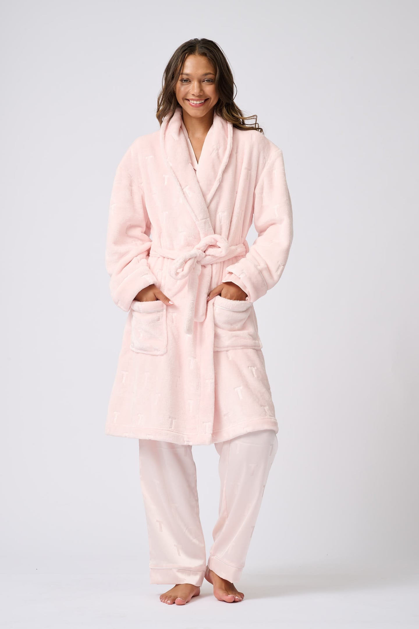 JUDE 1PK DRESSING GOWN PINK DOGWOOD 1