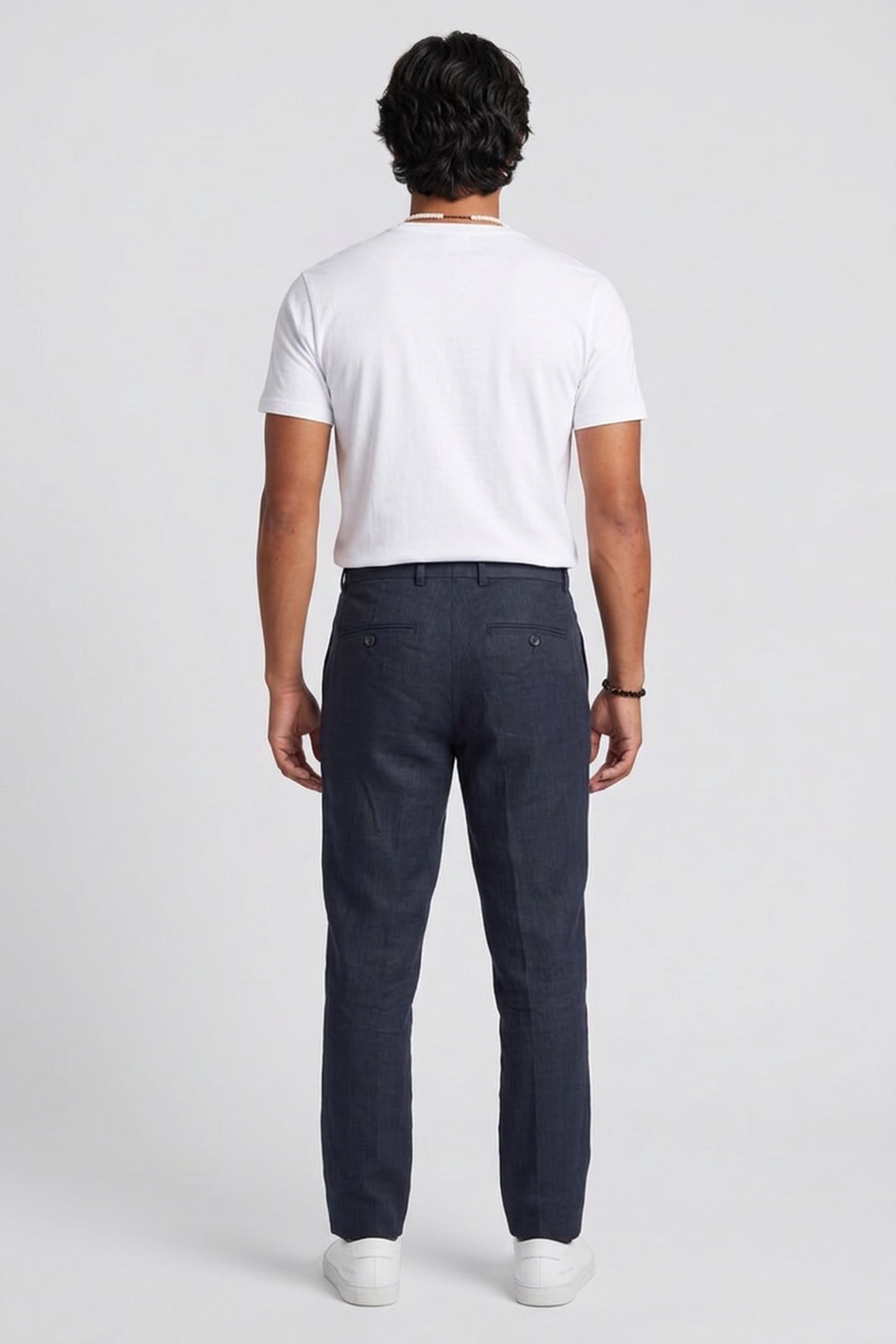 ELDAR COTTON/HEMP TROUSERS BLUE 2