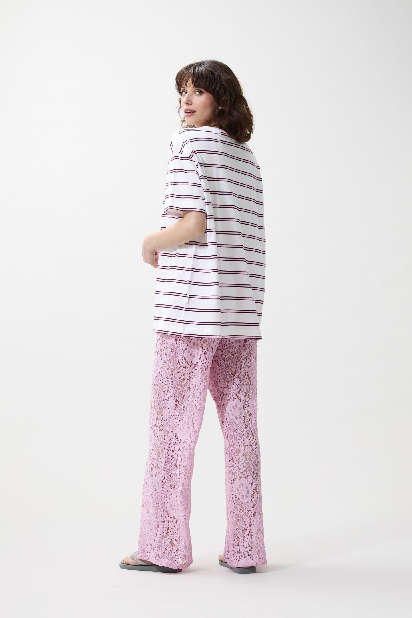 OVERSIZED STRIPED TSHIRT ROSEBLOOM 2