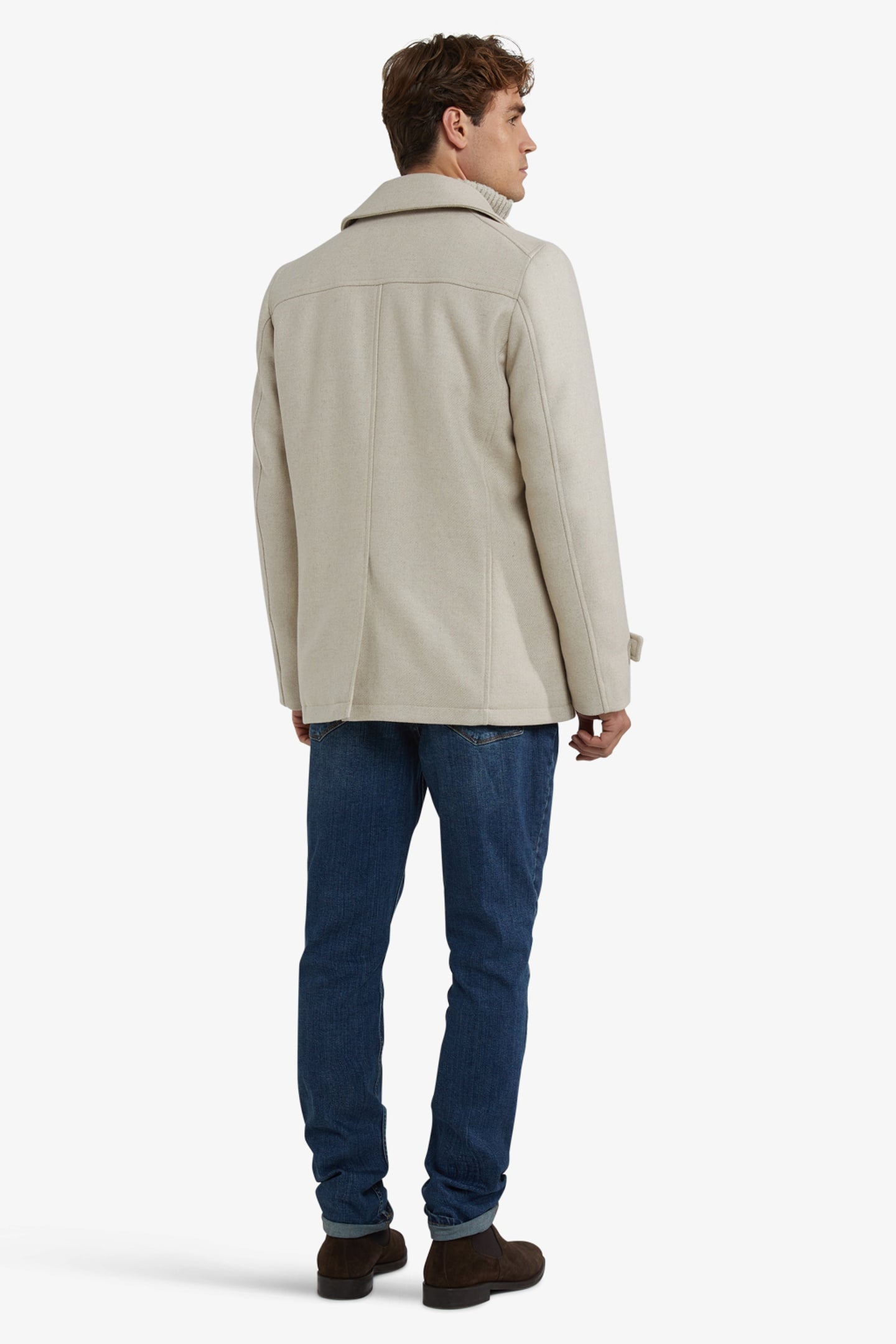WOOL PEACOAT SAND 3