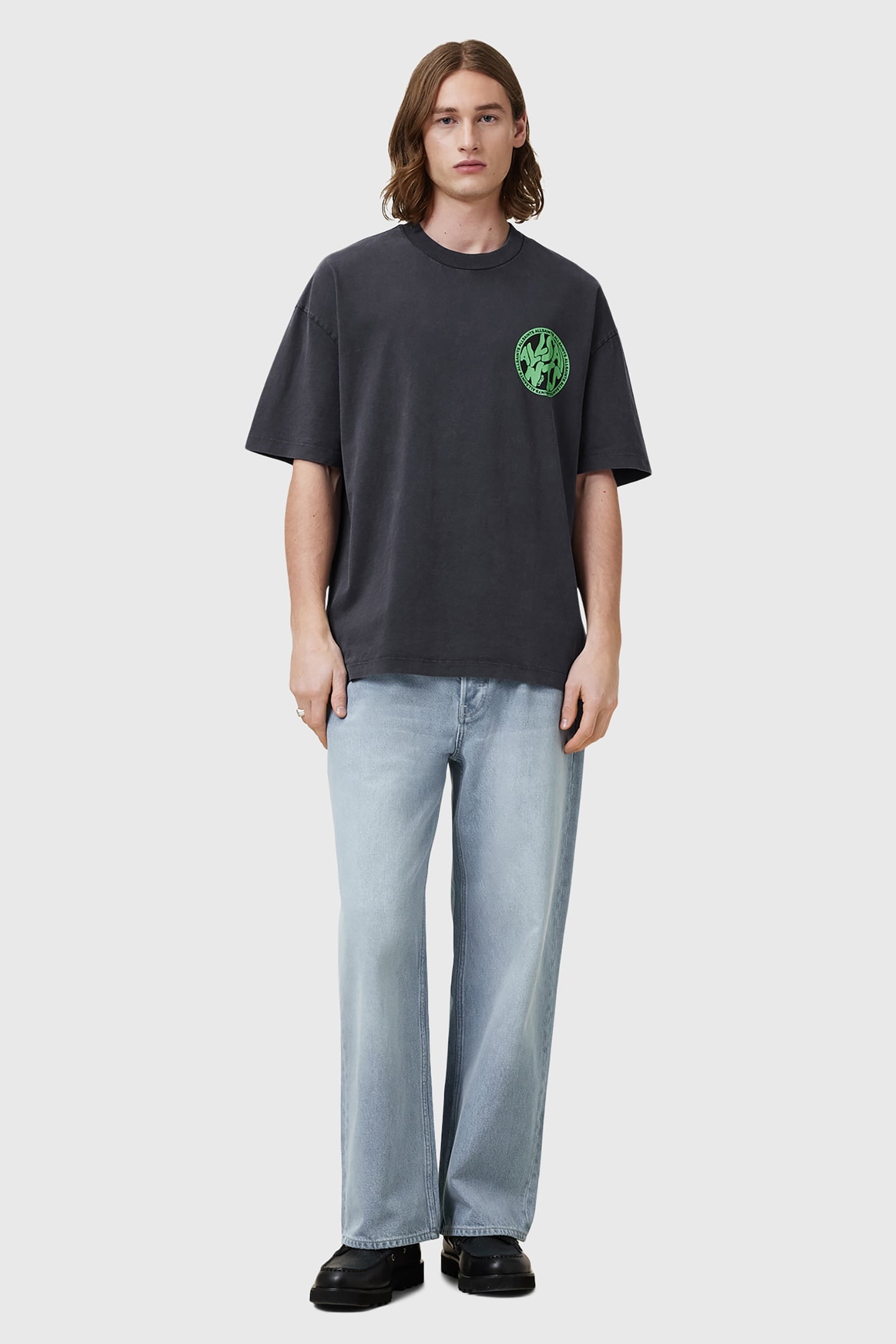 DISTORTION SS CREW WASHED BLACK 1