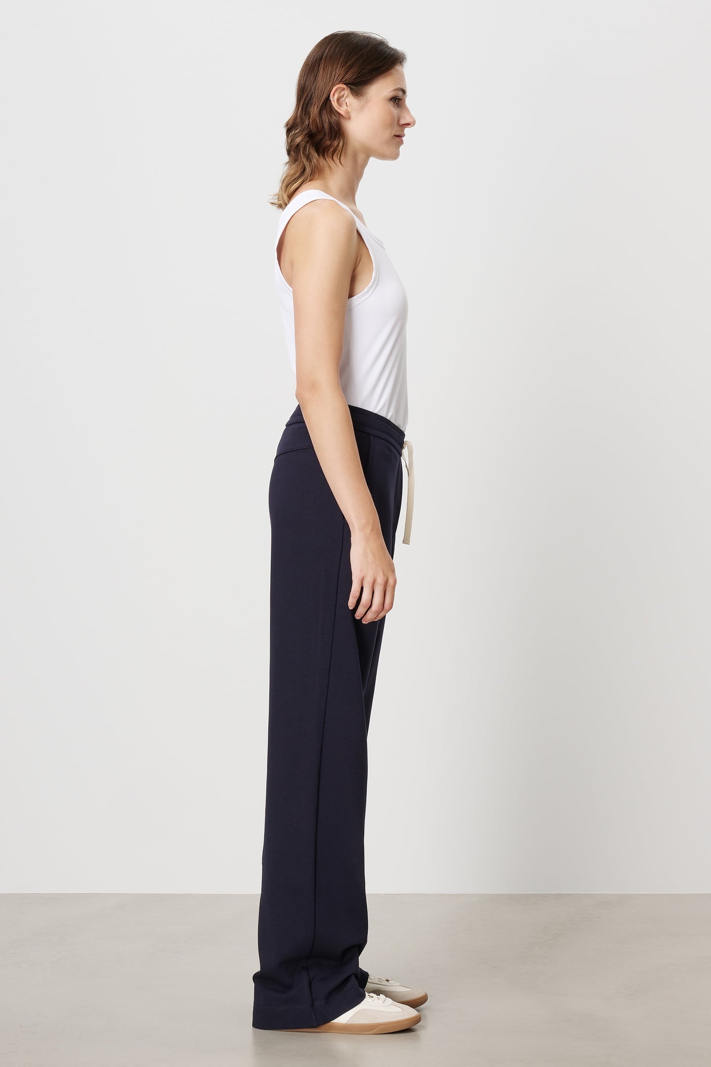 PUNTO CASUAL DRAWSTRING PANTS INK BLUE 4