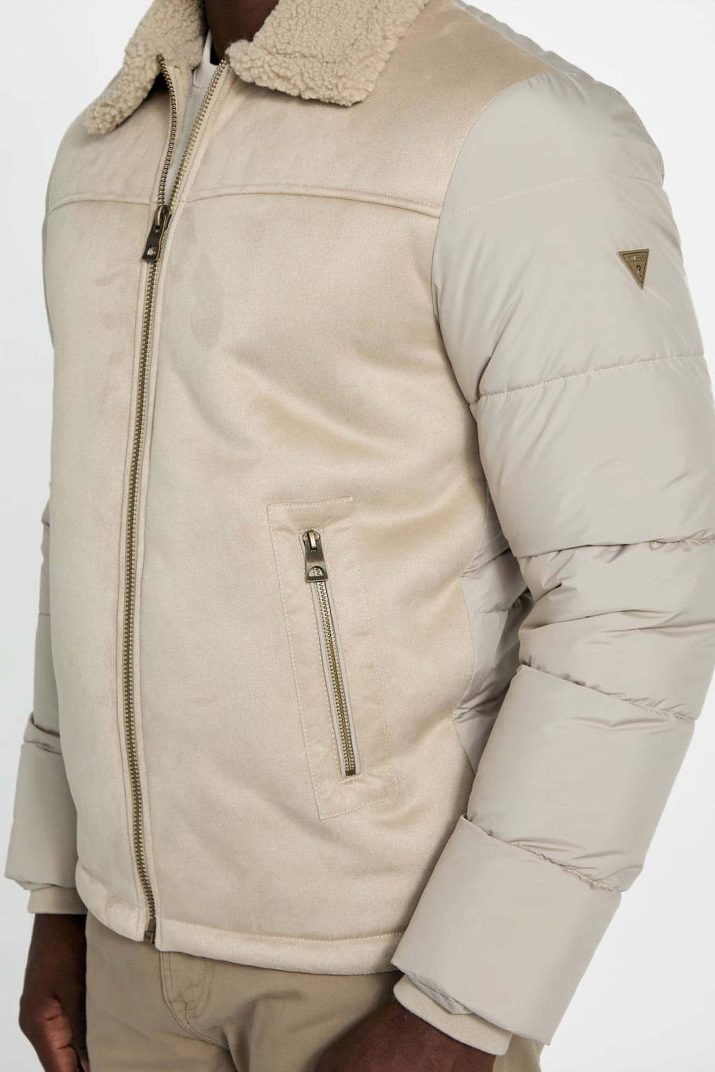 SHEARLING PUFFA JACK PASADENA STONE 7