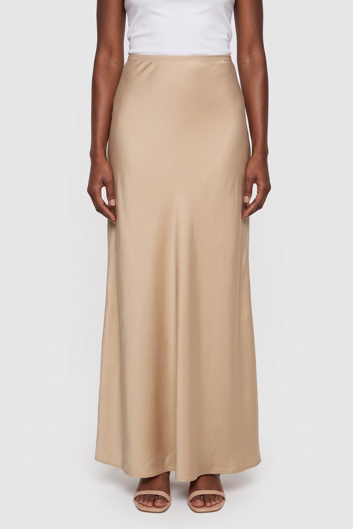 JOLO MAXI SKIRT BEIGE 1