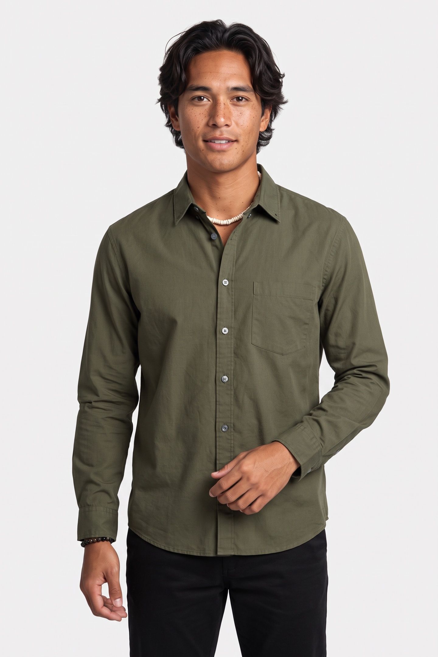 BARD COTTON OXFORD GREEN 1