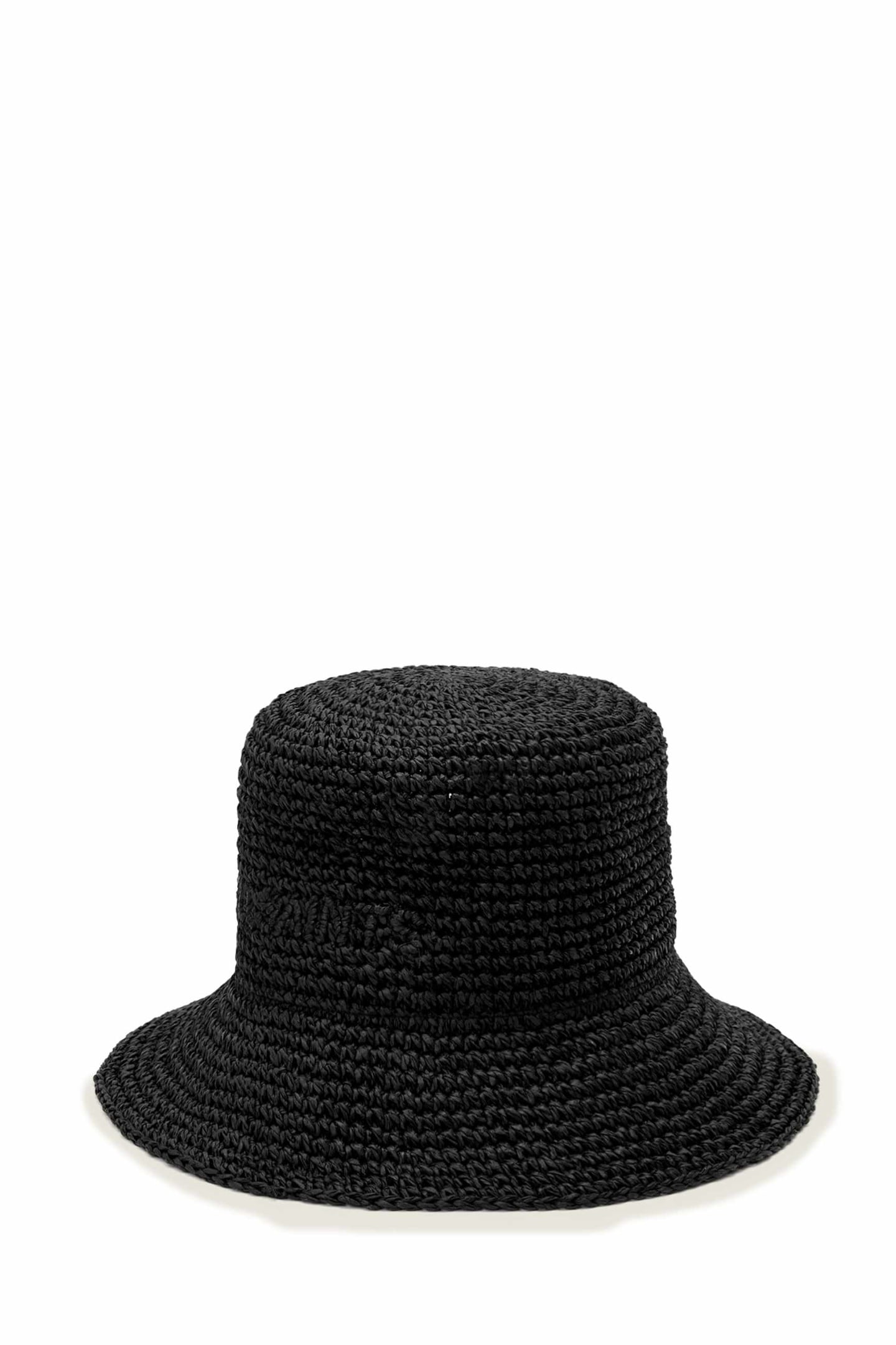 ELI STRAW BUCKET HAT BLACK 3