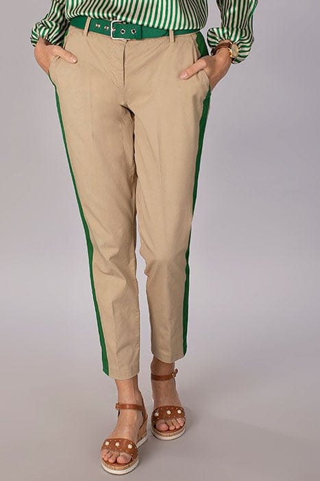 CLASSIC COTTON PANTS BROWN 1