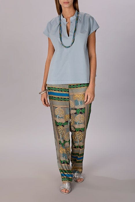 COTTON OVERSIZED SHIRT BLUE 5
