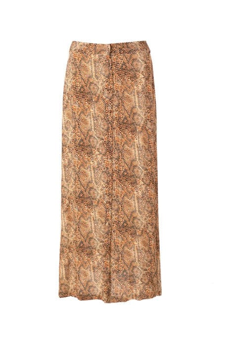 FULL BUTTONED SKIRT BROWN 1