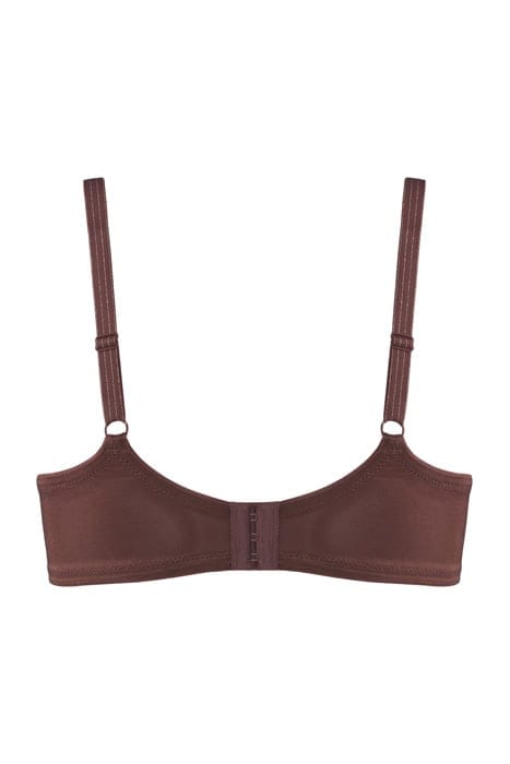 DAME DE PARIS CHESTNUT BROWN WITH GOLDE PLUNGE BRA 2