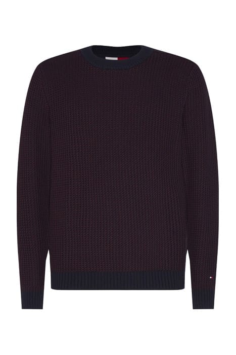 BOLD TEXTURE SWEATER RED 2