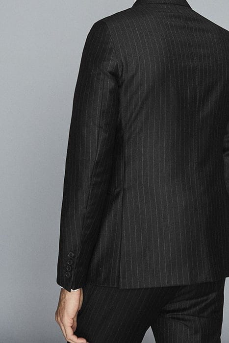 SALAN B-DB CHALK STRIPE P CHARCOAL C2 SMOKE GREY 2
