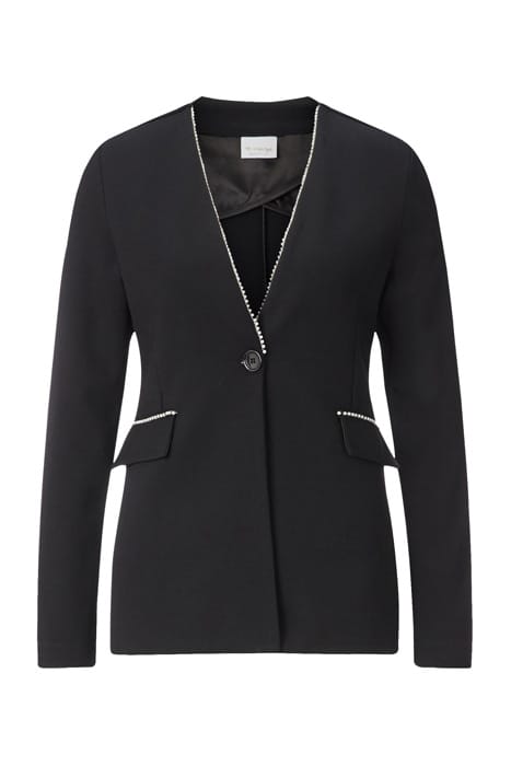 BLAZER WITH PEARL DETAIL BLACK 1
