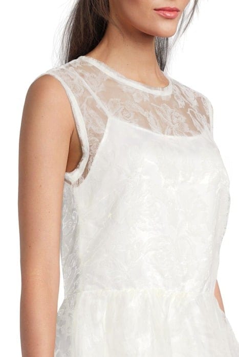 ZATCHBELL ABITO ORGANZA STAMPA WHITE 5