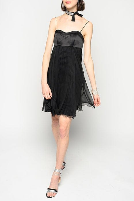 BIANCANEVE 1 ABITO CHIFFON BLACK 1
