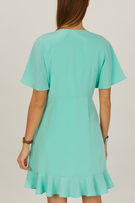 DRESS VOLANT FRONT & SLEEVE GREEN 4