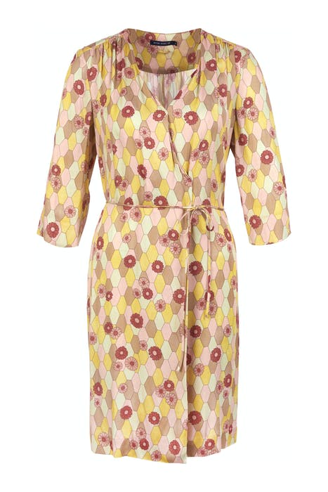 CROSS OVER DRESS PINK 1