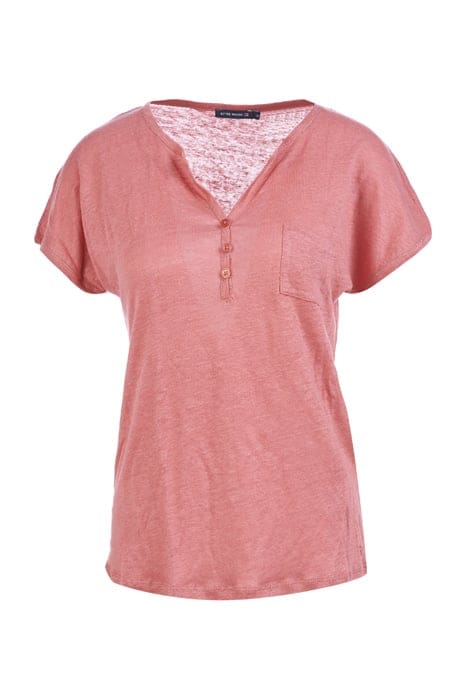 APPLIED CHEST POCKET SHIRT PINK 1
