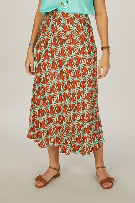 WIDE SKIRT YOKE BROWN 3