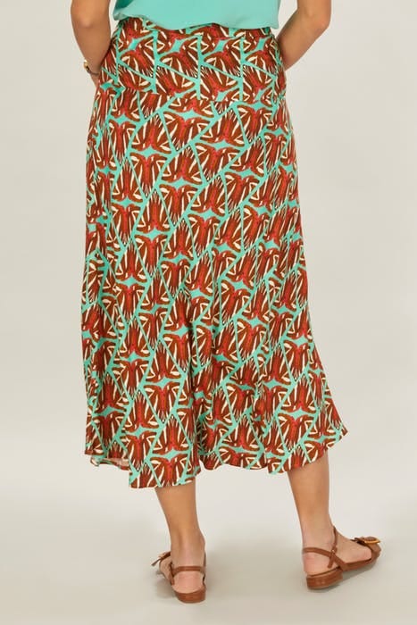 WIDE SKIRT YOKE BROWN 2