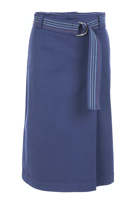 HIGH WAIST SKIRT FANCY BELT BLUE 1