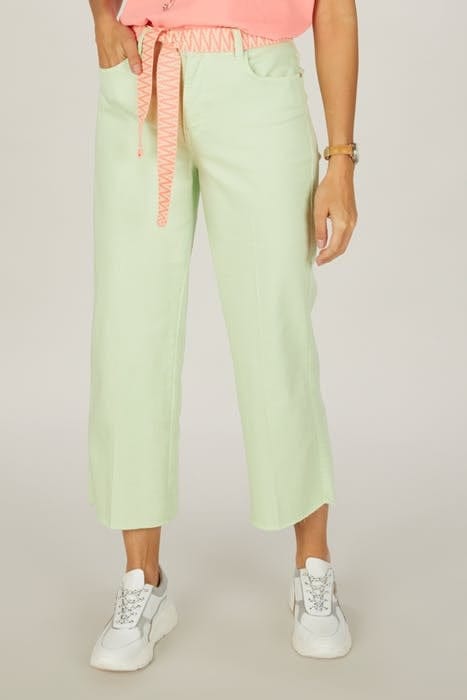 MID HIGH WAIST WIDE LEGS GREEN 3