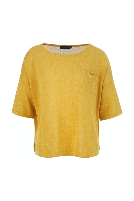 CREW NECK SWT + POCKET SS YELLOW 1