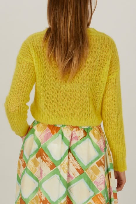 V-NECK SWT LS YELLOW 4