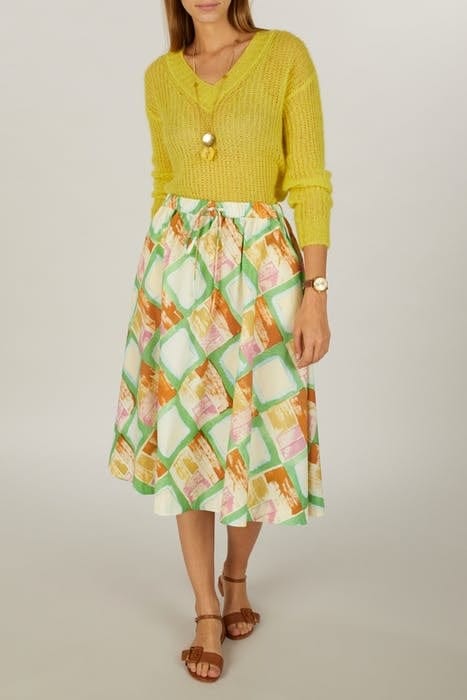 V-NECK SWT LS YELLOW 2