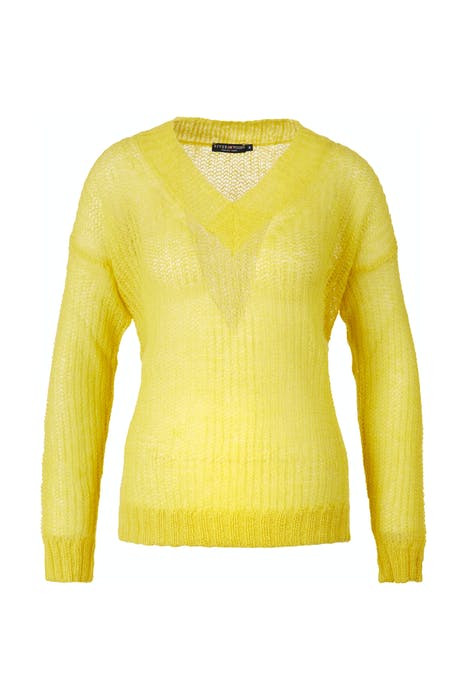 V-NECK SWT LS YELLOW 1